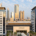 Front-facing view of the Dubai World Trade Centre